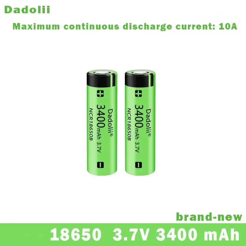 

1-40pcs of brand new 3.7 v 18650 3400mAh lithium rechargeable batteries with 10A discharge, suitable for flashlight battery pack