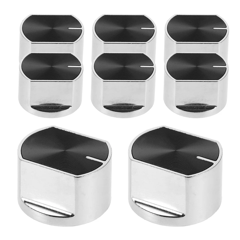 

8pcs Gas Stove Switch Knobs Zinc Alloy Control Cooker Replacement Electric Range Parts Universal Oven Knobs Fit