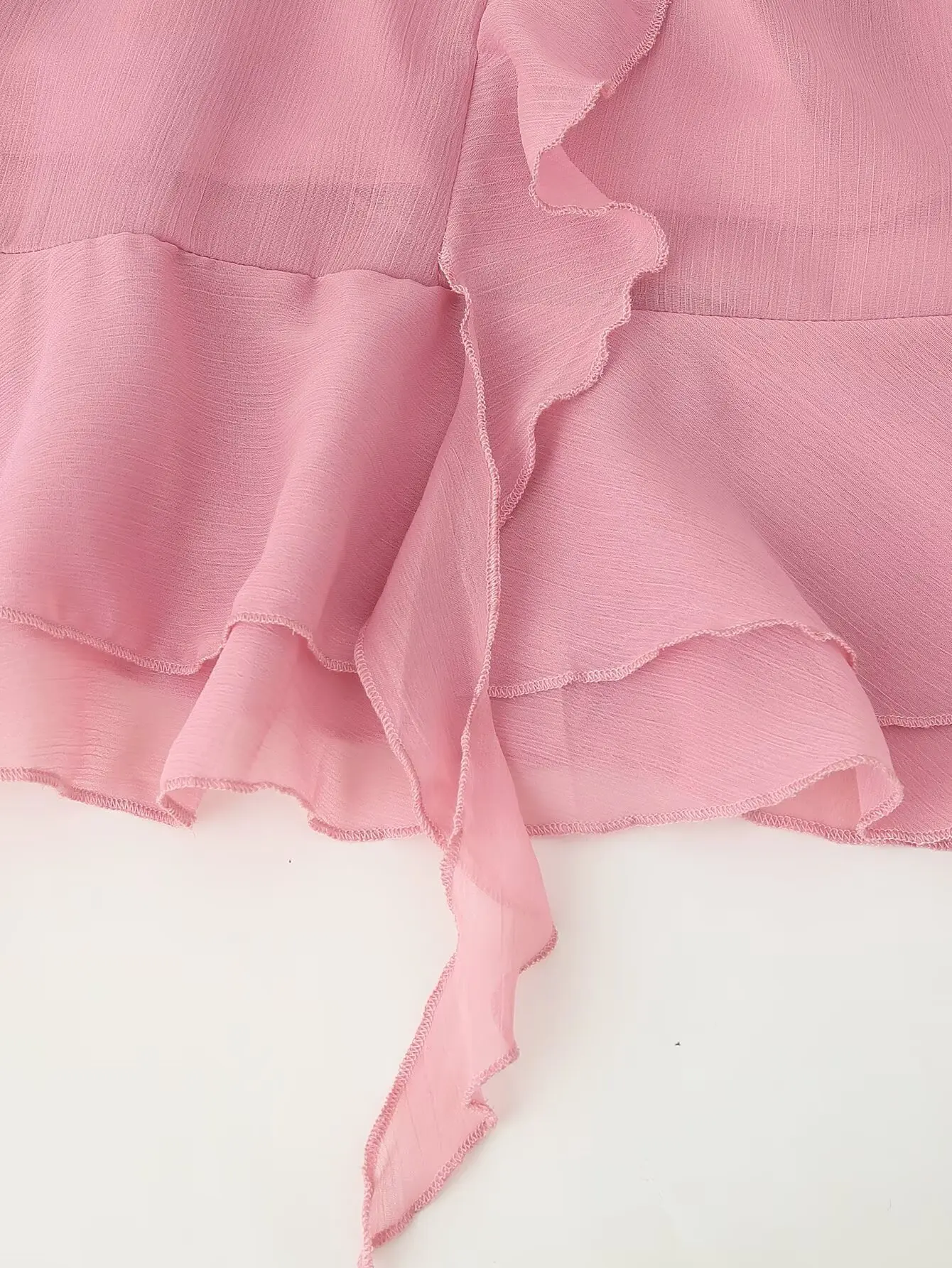 2025 novas mulheres elegante maxi longo rosa chiffon babados em camadas vestido senhora chique com decote em v lanterna manga solta em camadas vestidos robes