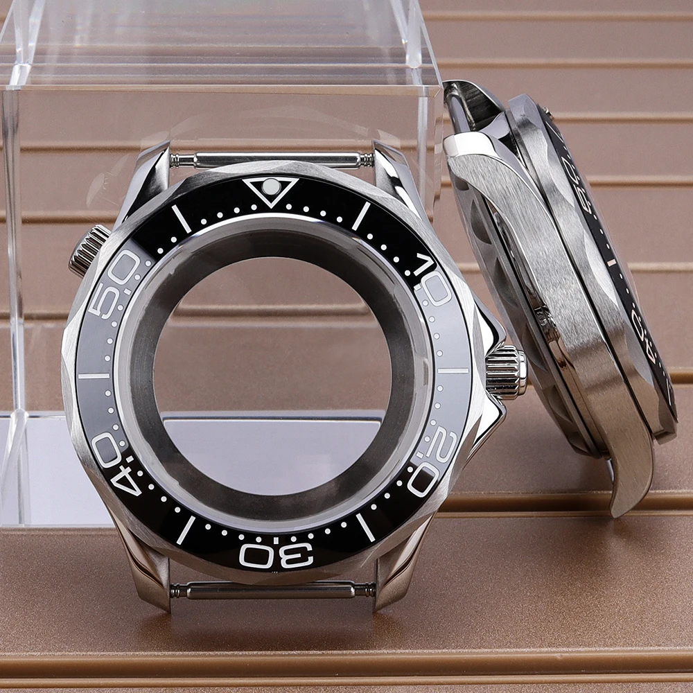 

NH35 41mm Waterproof Watch Case Ceramic Bezel Sapphire Crystal For Seamaster 300 NH34 NH35 NH36 NH38 Automatic Movement 31mmDial