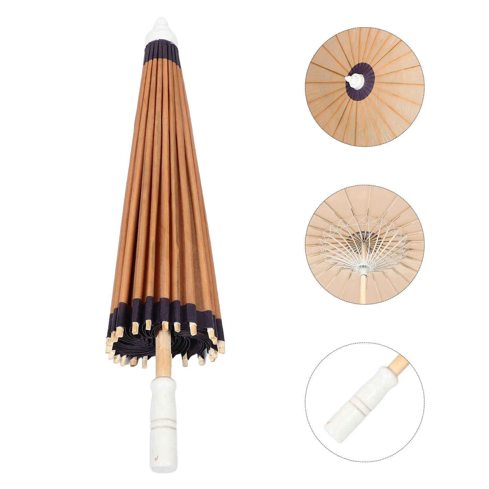 

Traditional Chinese Oil Paper Umbrella Elegant Handmade Vintage Parasol for Hanfu Stage Performance Party Photography Decor