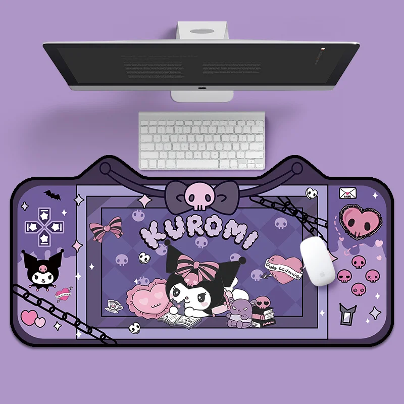 

Cartoon Personality Mouse Pad Cute Girl Office Keyboard Computer Desk Pad Lock Edge Anti Slip Anime Esports Room Essential