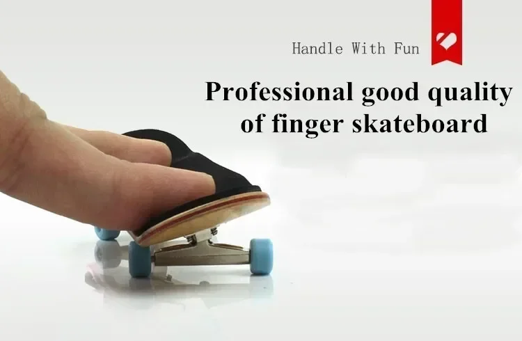 [Funny] DIY Professional Maple Wood Finger Skateboard Nickel Alloy Stents Bearing Wheel Fingerboard Adult Novelty Item Child Toy