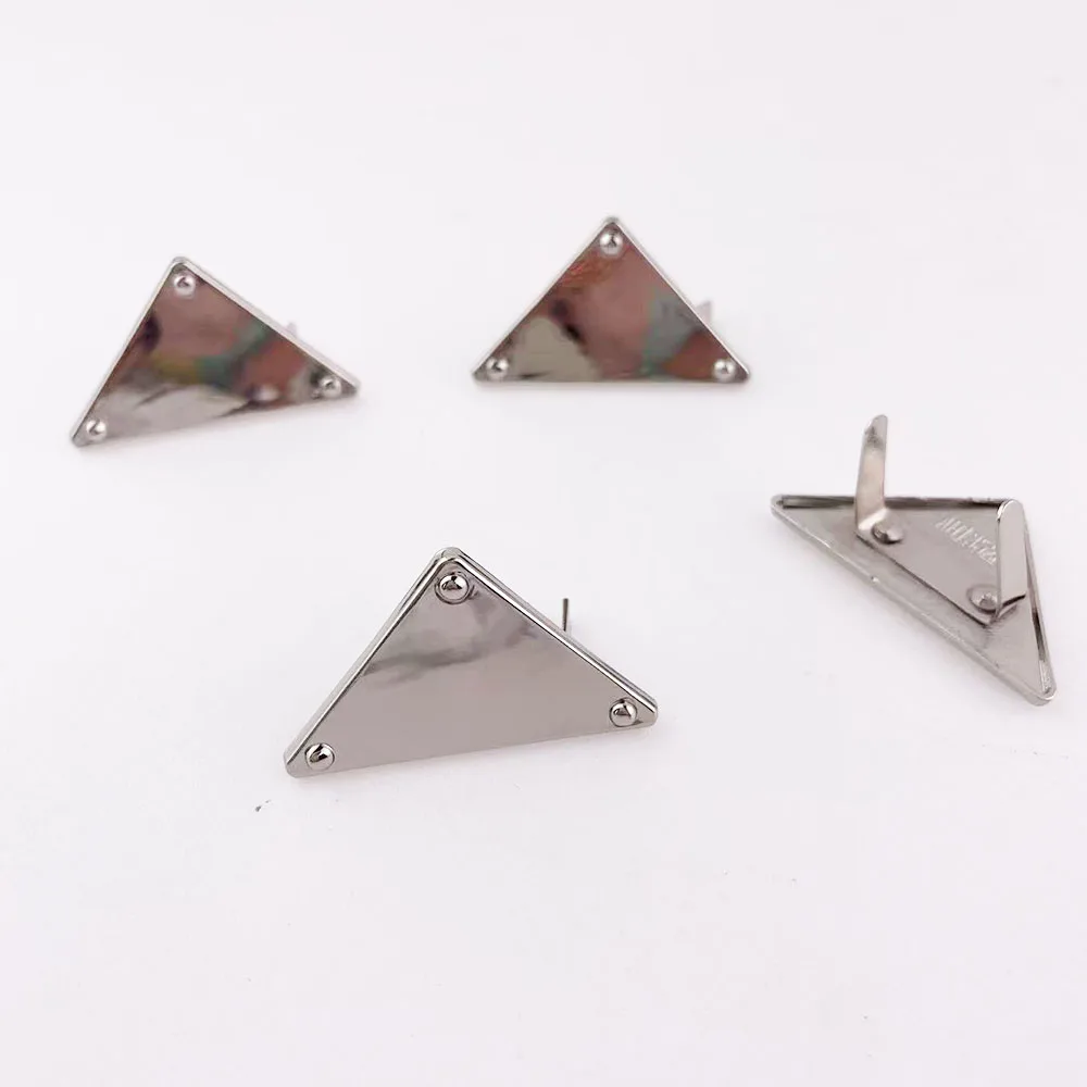 10pcs Bag Triangle Decorate Buckles 40x30mm Handbag Deco Feet Button Sweater/Shoe DIY Blank Rivet Hardware Accessories