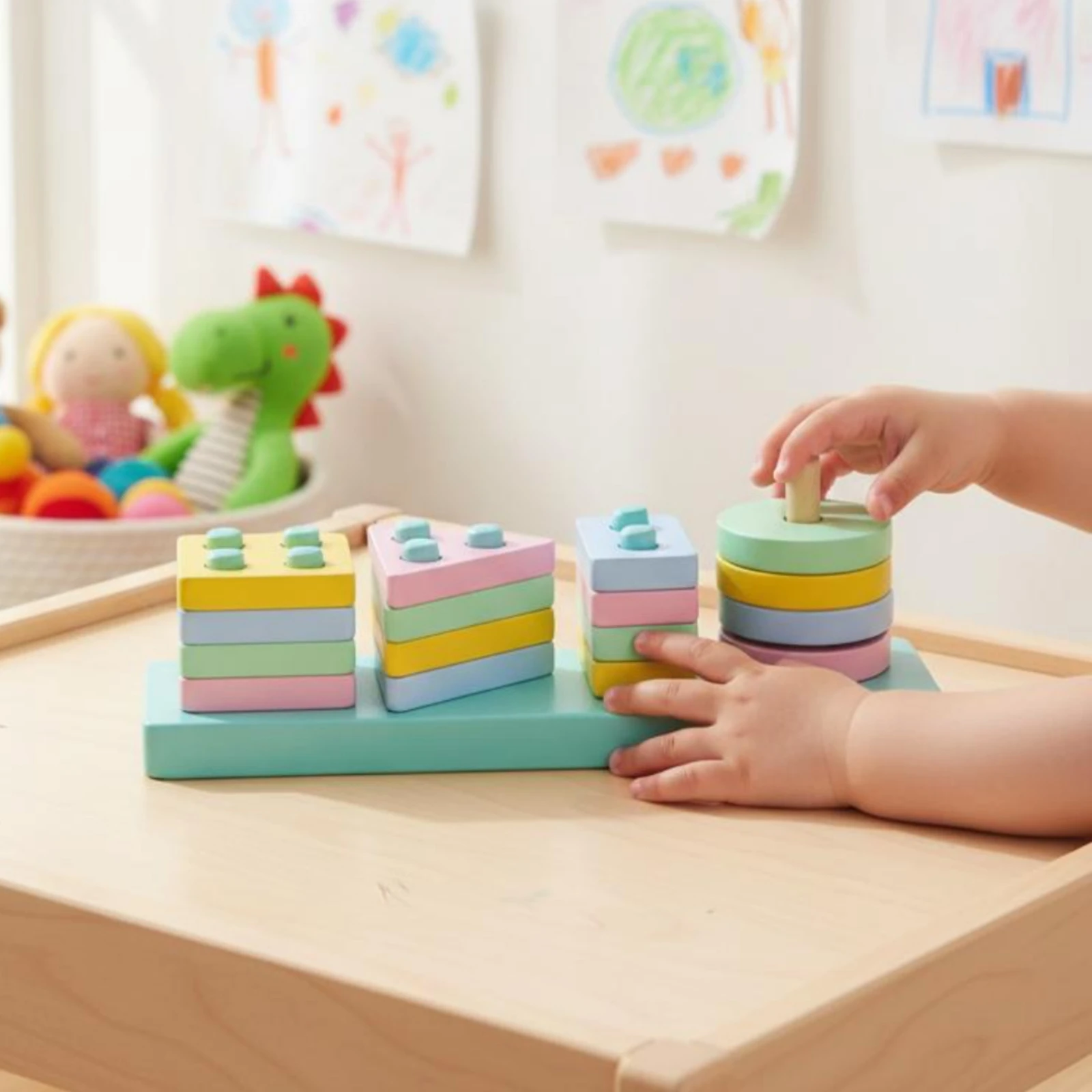 wooden-brainteaser-toy-colorful-educational-brainteaser-set-shape-sorting-board-rounded-hand-eye-coordination-for-preschoolers