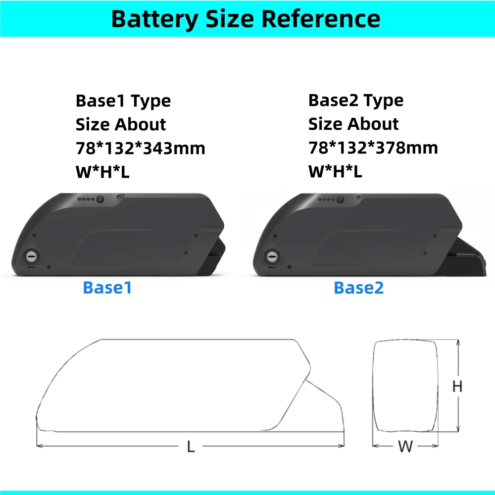 Electric Bike Cargo City Bike Battery Reention Tiger Shark 36V 15Ah 20Ah 48V17.5Ah for Bafang Tongsheng Mid Motor Battery