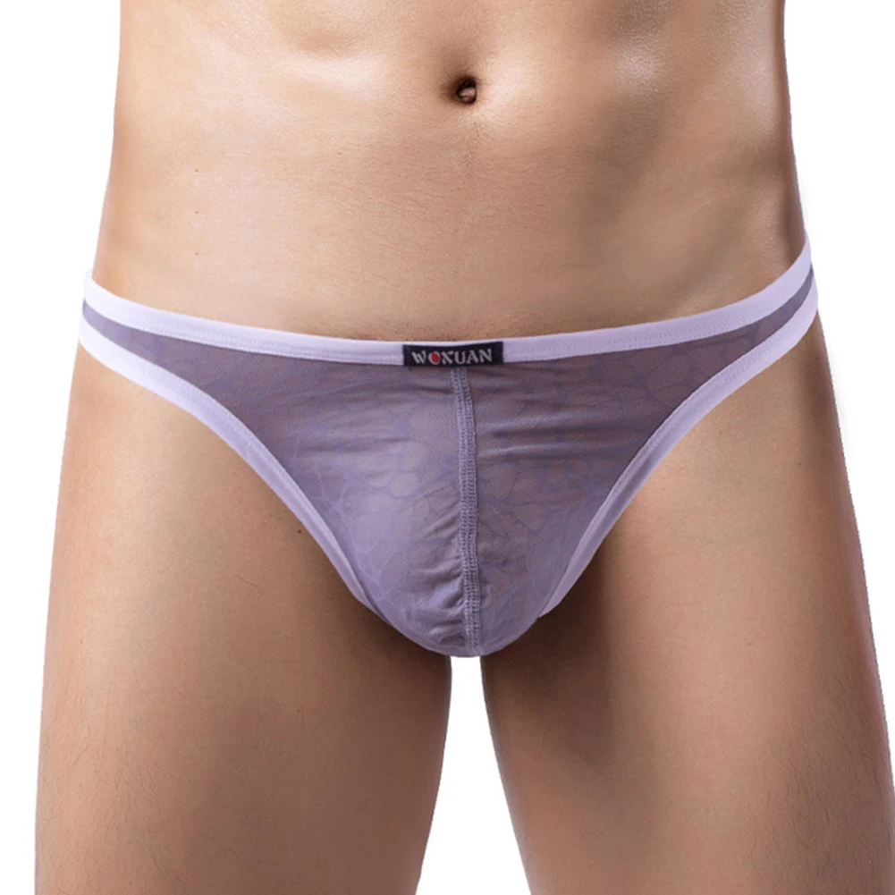 

Мужские кружевные трусы, прозрачные эластичные трусы с низкой талией для геев, выпуклая сумка, сексуальное женское белье, мужское сексуальное нижнее белье, летние мужские трусики