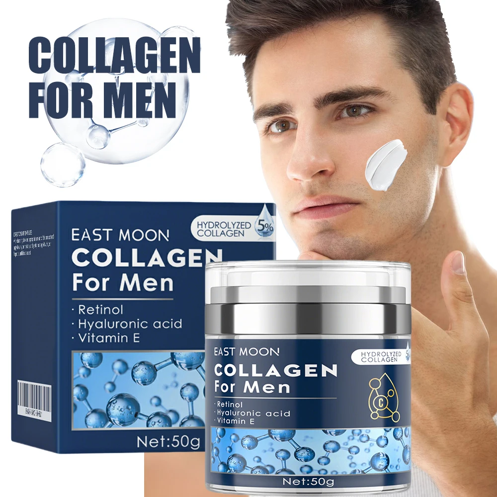 

Men's Face Cream Retinol Collagen Wrinkle Remover Moisturizing Firming Lifting Anti-Aging Facial Lotion Fade Fine Lines Skincare