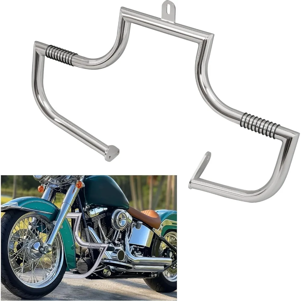 

Engine Guard Highway Crash Bar for 1986 1999 Softail Fatboy Heritage Flstc Flstn Flstf Silvery Steel Chrome