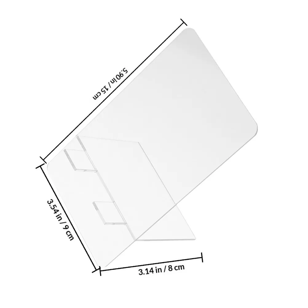 10Pcs Portable Acrylic Memo Board Desktop Multi-Function Erasable Note Board Office Home School Office Supply Home Supply