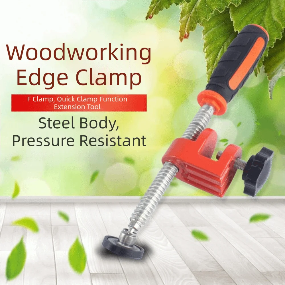 Fine Workmanship Woodworking Edge Clamp Tightening Clip Metal Construction F-Clamp Quick Grip Mechanism Comfortable Handle