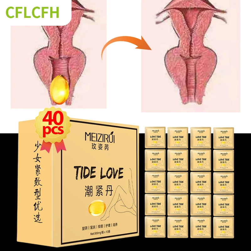 40Pcs Vaginal Tightening Capsules Female Vagina Shrinking Climax Tight Women Orgasm Gel Libido Enhancer Exciter Body Care