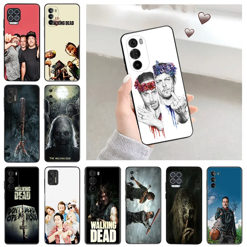 Silicone Soft Phone Case for Motorola G51 G9  Power Play G73 G30 G31 G50 G51 G60 G71 5G G22 G32 G52 G72 The Walking Dead Cover