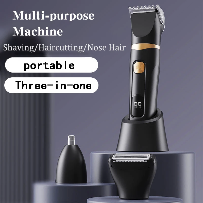 A Men's Shaver, Electric USB Charging, Multifunctional Three in One Shaver, Portable Multifunctional Electric Shaver