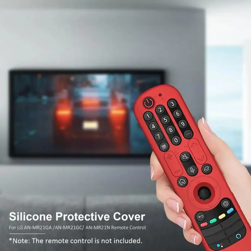 1/2/3PCS For TV Remote Control Protective Silicone Case,Skid-proof Cover Shockproof Washable AN-MR21GA GC Remote