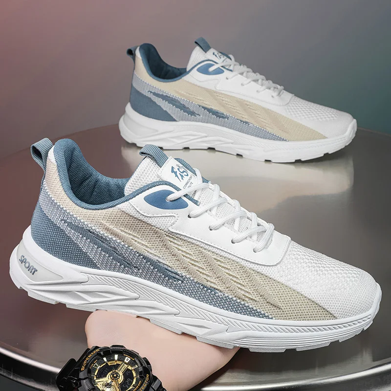 2024 neue Herren schuhe Frühling und Herbst Mesh atmungsaktive Herren Sportschuhe bequeme und