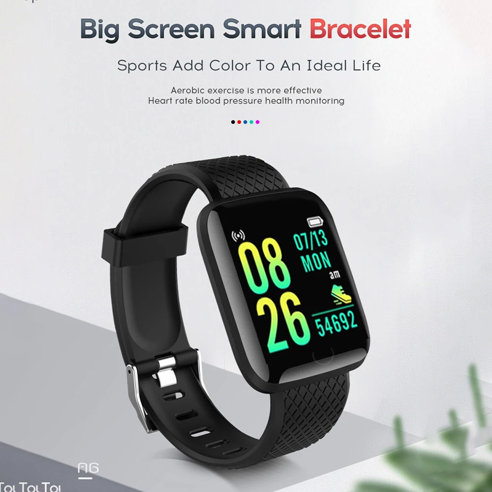 Mignon Watch Bracelet Men And Women 1.44” Screen 128*128 Multimotion Health Monitoring Alarm Clock Sport Smartwatch Android Ios