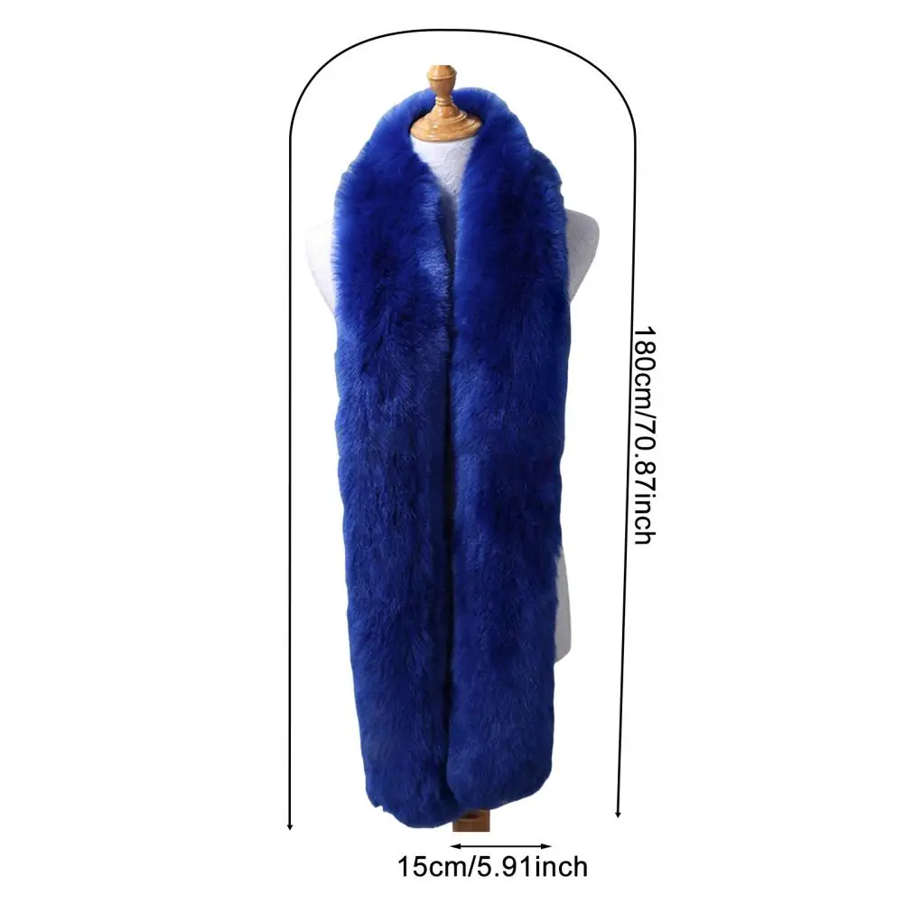 Comfortable Shawl for Women Women Long Scarf Women’s Long Thickened Scarf Soft Imitation Fox Fur Winter Wrap Solid for Weather
