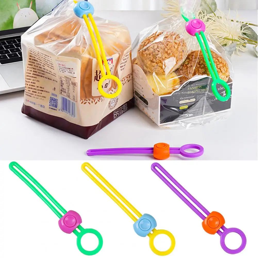 

2Pcs Sealing Strap Fresh-keeping Clip Longer Preserving The Foods Sealer Preserve Food Leakproof Crisp Bag Mouth Sealing Ties