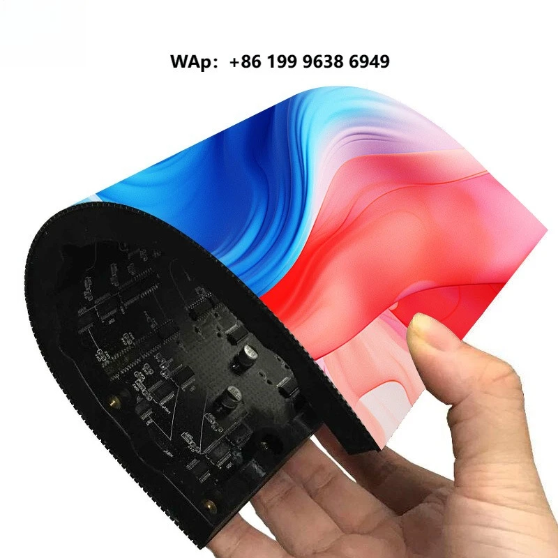 Hot Selling Customized P4 Indoor OutdoorFlexible  Video Wall Display Screen Special Shape Soft  Module