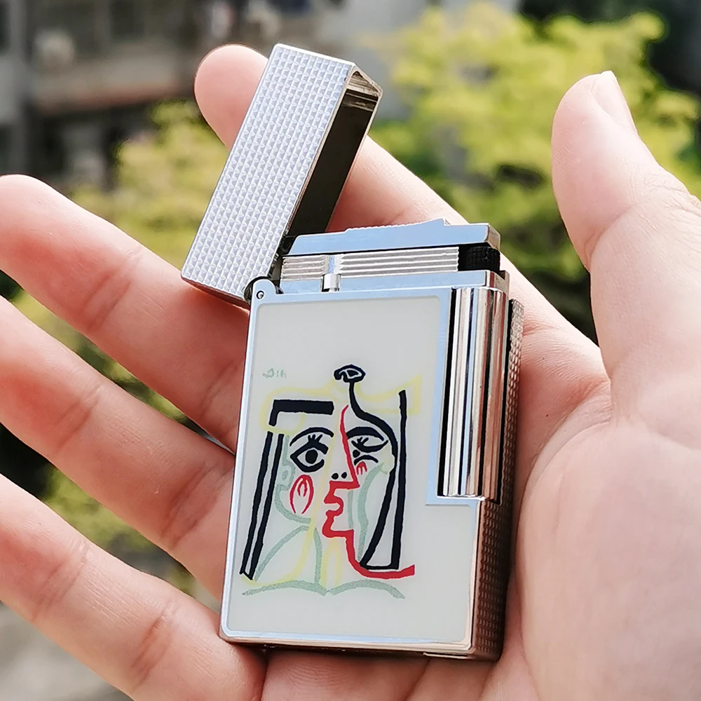Picasso Lighters Beauty Girl Brass Metal Bright Sound Cigarette Smoking Accessory For Father's Gift 2026 New