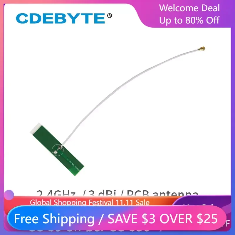 TX2400-PCB-4811 PCB Wifi Antenna 3dBi 2.4GHz Omni Directional 4g Antenna CDEBYTE