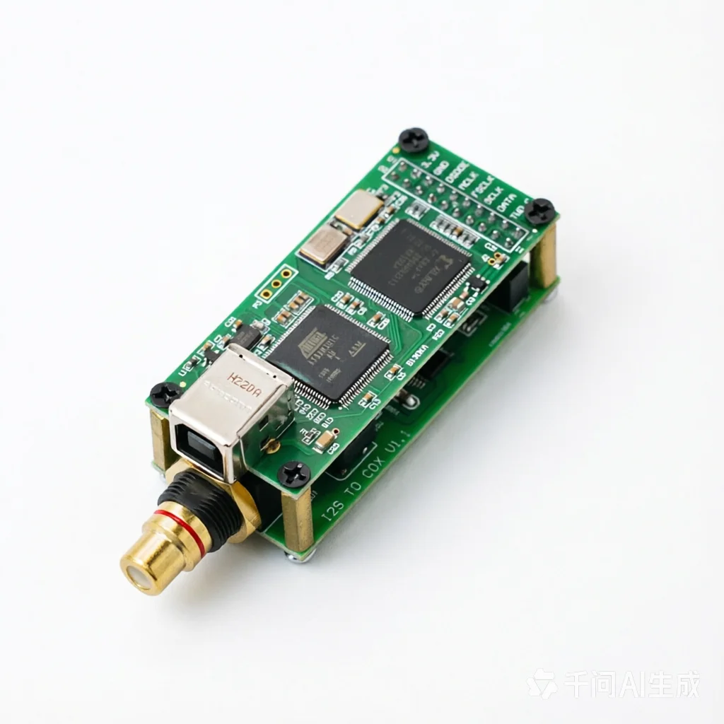 Digital Audio Output Board I2S to Coaxial SPDIF USB Interface Can Be Connected to CS8675 Amanero