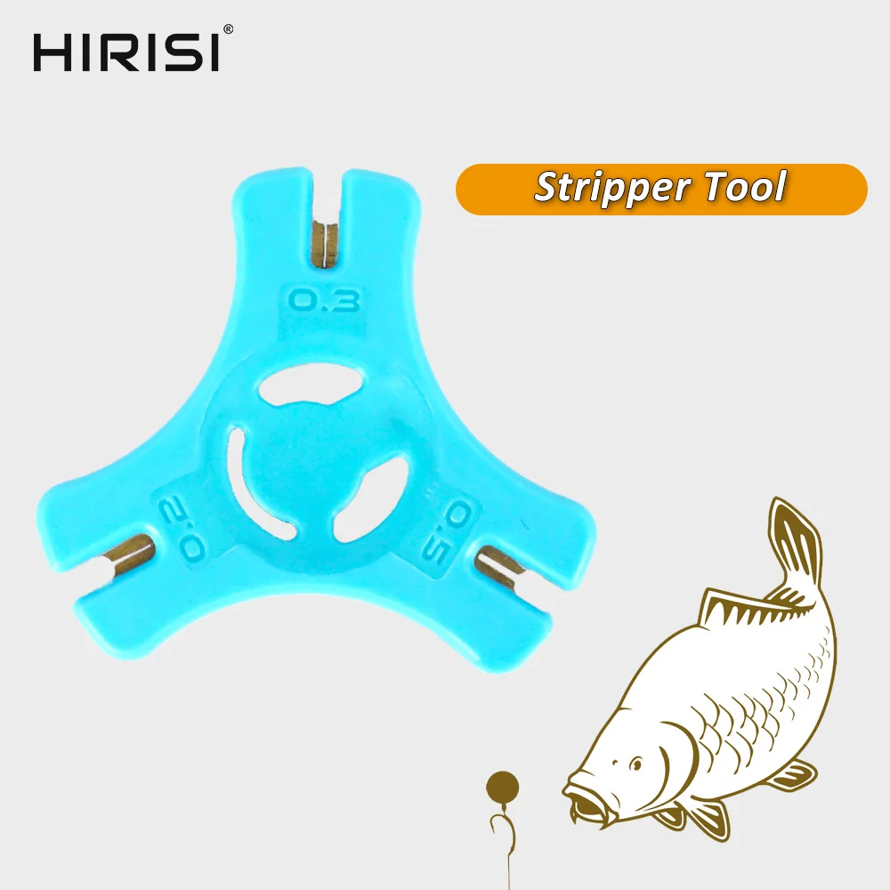 Hirisi 1pcs Line Pull Stripper Tool Fishing Line Sub-Line Peel Coarse Fishing Tackle Accessory