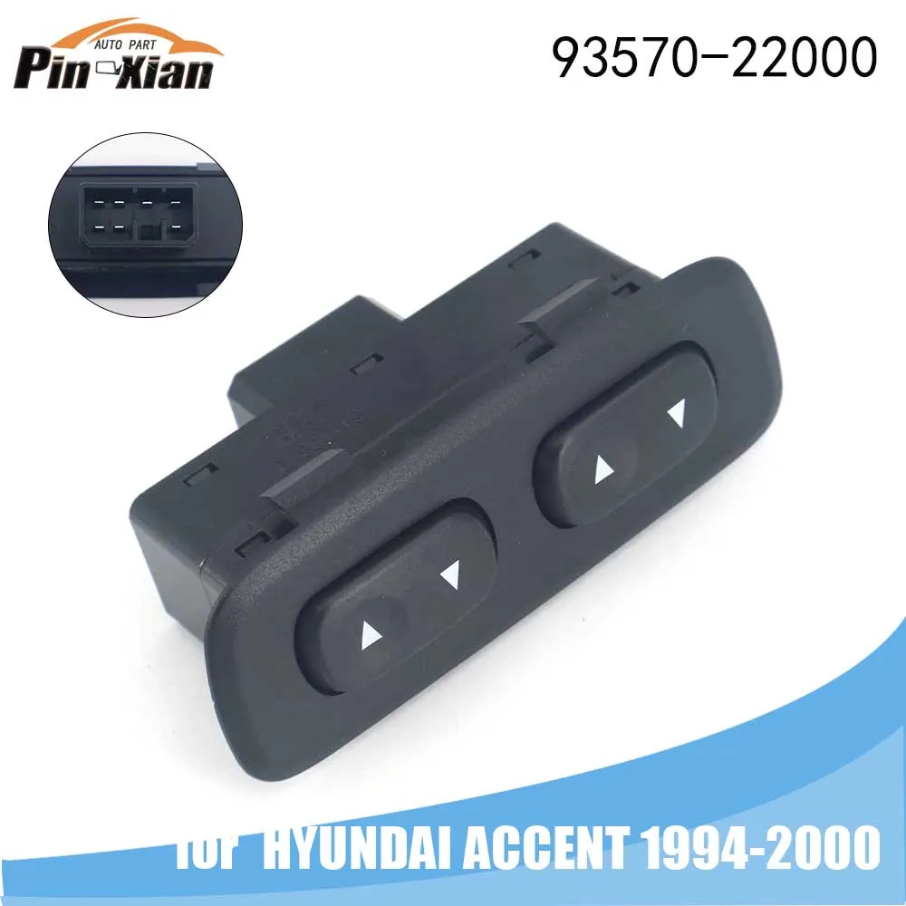 

For HYUNDAI ACCENT 1994 1995 1996 1997 1998 1999 2000 9357022000 Master Electric Window Lifter Control Switch Button 7 Pin