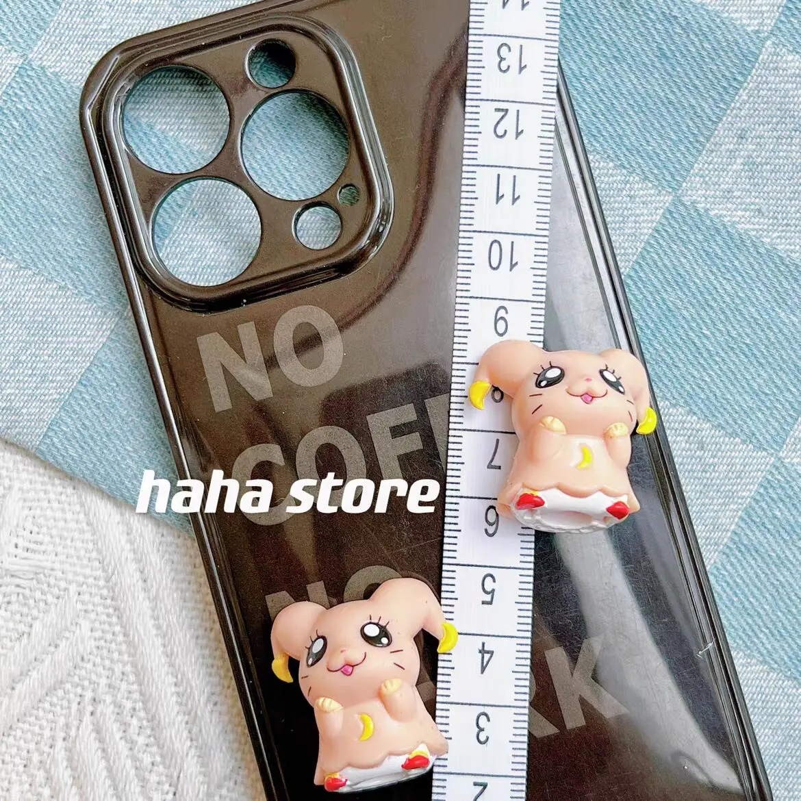 Cute Hamtaro Bijou Pink Ghost PVC Keychain Ball Key Chain Mini Kawaii Hamster Keychains Keyring Small Gifts