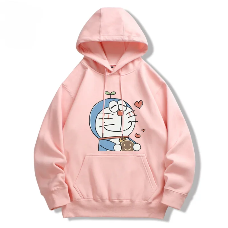 Doraemon Tinkerbell Cartoon Hooded Sweater Men's and Women's Casual Spring and Autumn Thin  Design Sense NicheTentømusi Comics