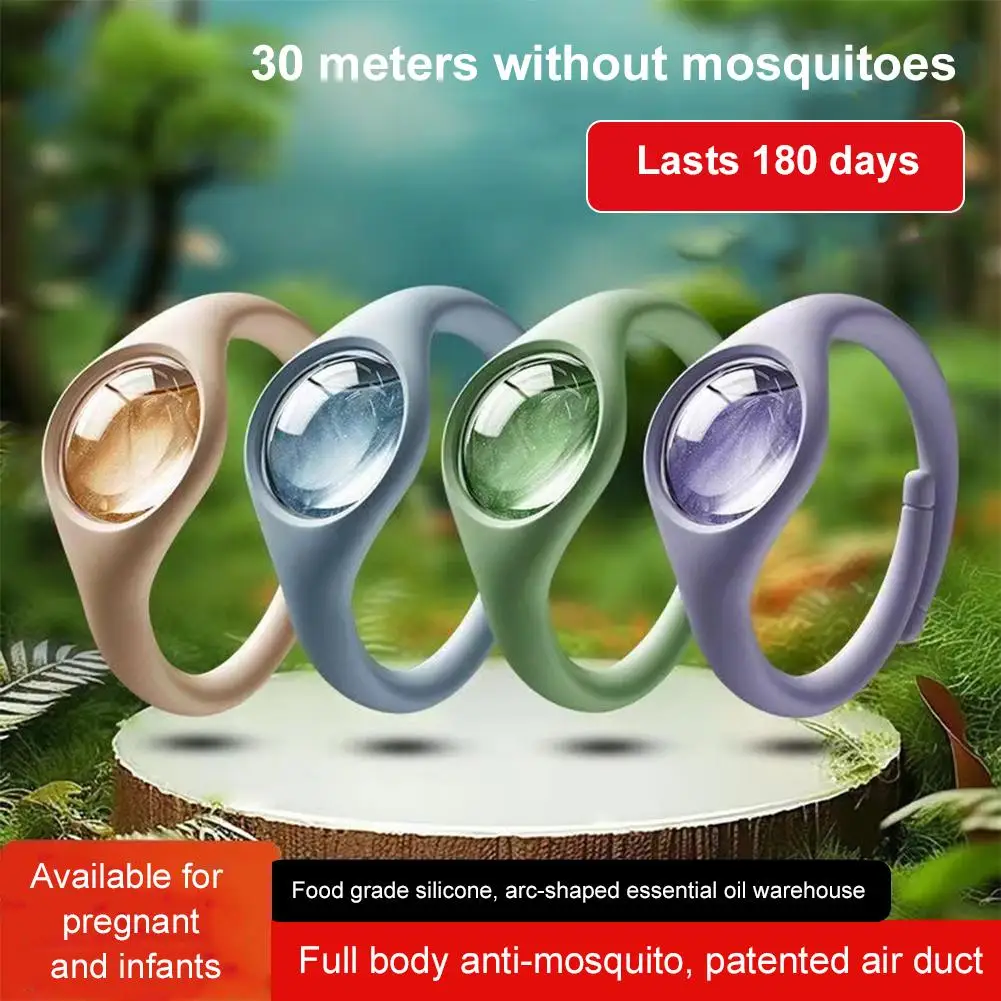 Waterproof Sweatproof Anti-Mosquito Bracelet, Plant Repeller Outdoor Bug Oil Essential Portable Wristband, Insect Camping G B7H7