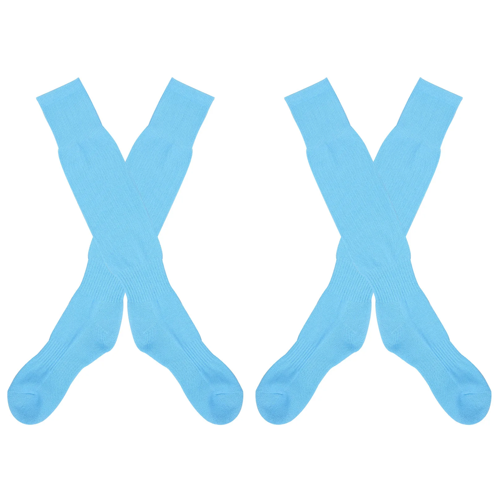 زوجان من جوارب كرة القدم المصنوعة من البوليستر المريحة للرجال والكبار، جوارب مرنة قابلة للتنفس للجري والمشي لمسافات طويلة والتسلق #4