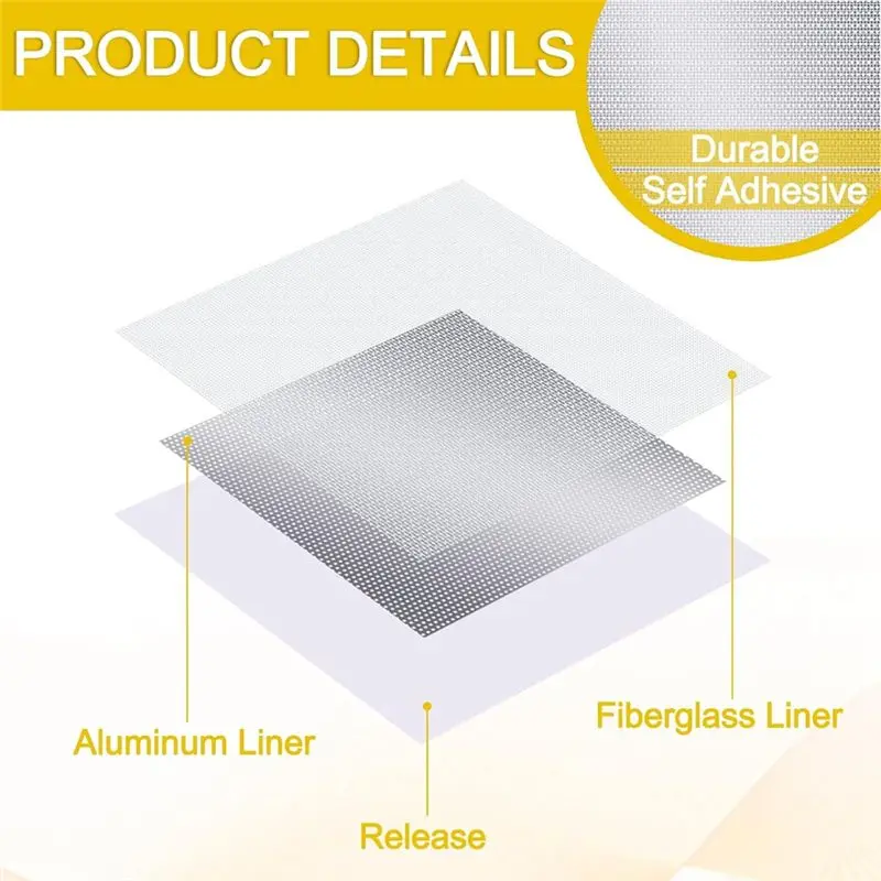 A02M-4 Pcs Drywall Repair Kit 12 X12 Drywall Repair Patch With Scraper Self Adhesive Wall Repair Patch Drywall Repair Patch