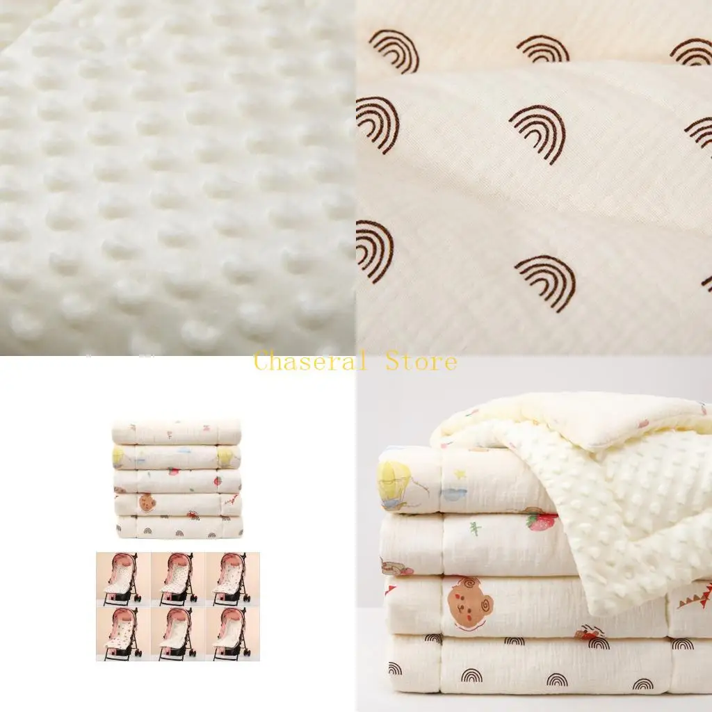 E7CE Universal Pram Insert Pad Breathable Cushion for Baby and Toddler Comfort