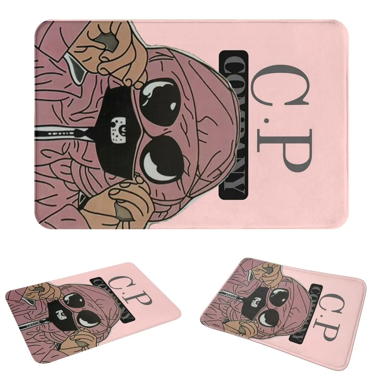 C-Company CP Non-slip Doormat Floor Mat Cushion Carpet Rug for Kitchen Entrance Home Bedroom Footpad Mats