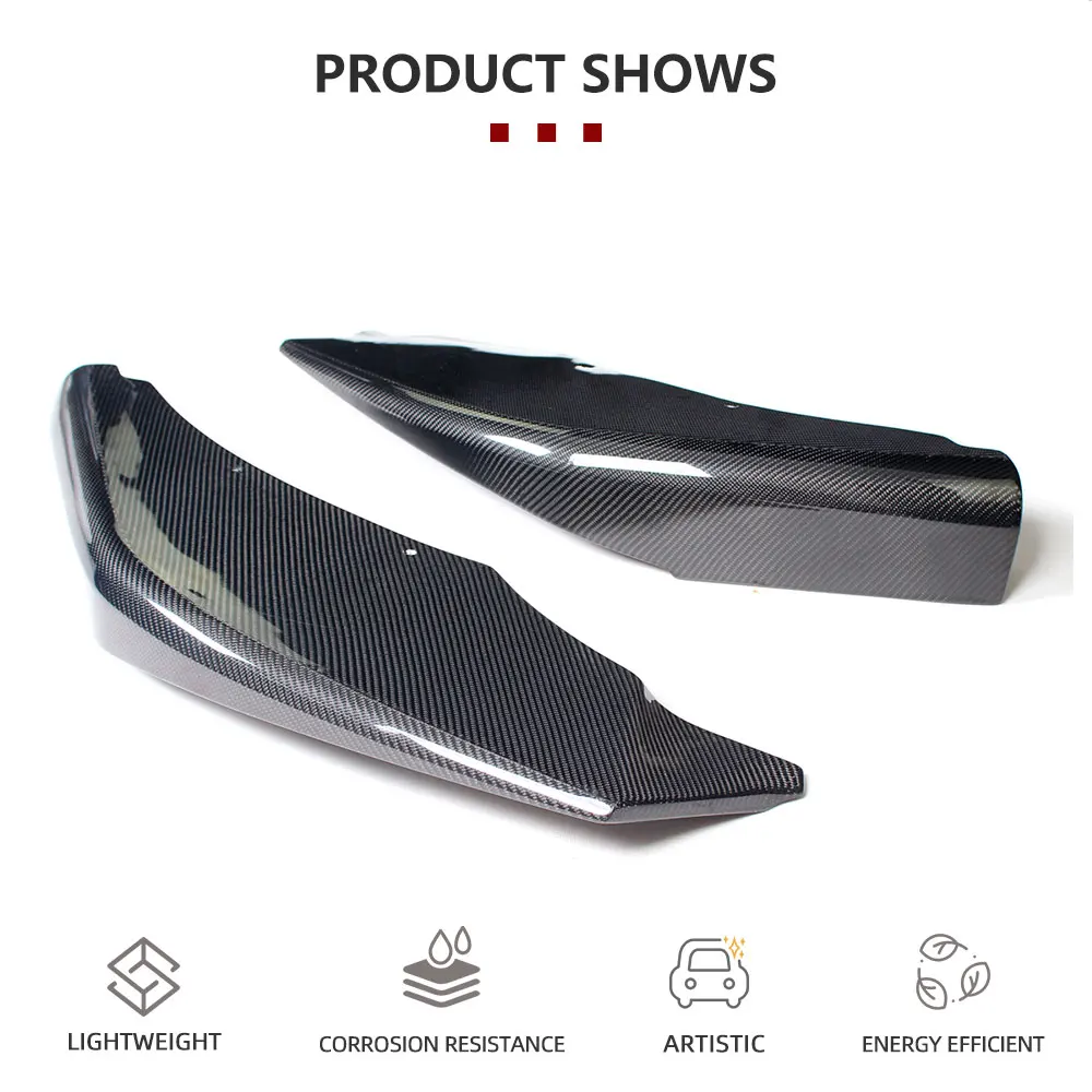 ألياف الكربون/FRP الجبهة حافة مصد السيارة الخائن لسيارات BMW F06 F12 F13 M Sport 2012-2016 للتحويل 650I غير M6 زعانف Canards الأمامية