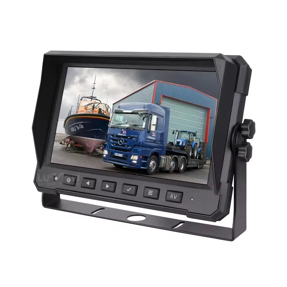 10 inch QUAD monitor, AHD 4 channel camera input, split image, U shape bracket