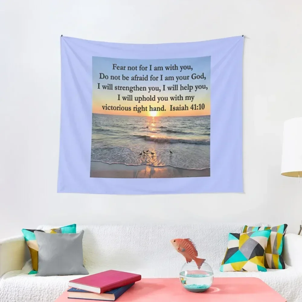 

BEAUTIFUL SUNRISE ISAIAH 41:10 SCRIPTURE PHOTO Tapestry Home Supplies Christmas Decoration Tapestry