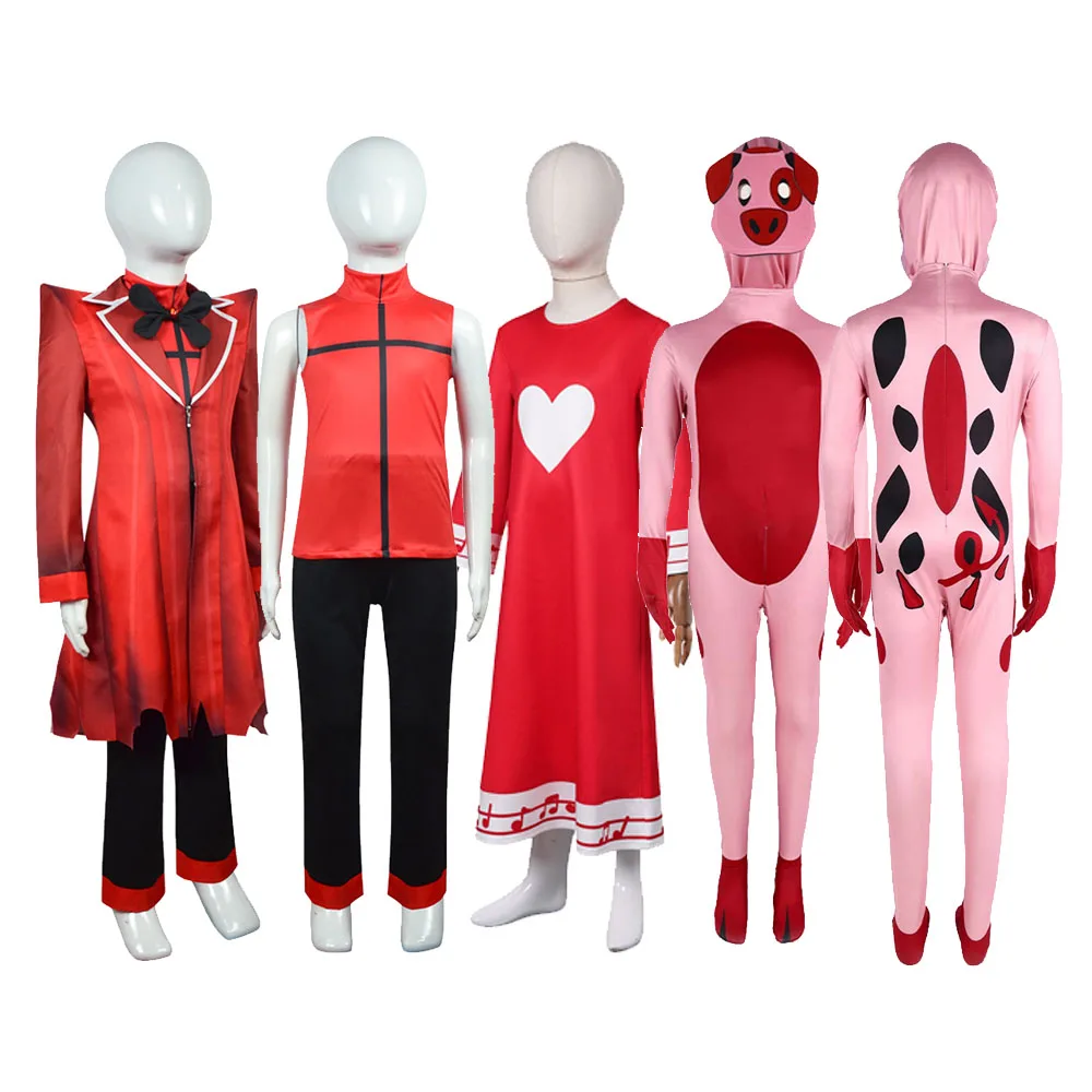 Anime Frauen Männer Mädchen Kinder Erwachsene Ala stor Hazbin Cosplay Fantasie Schale Vaggie Kinder Kostüm Outfits Halloween Karneval Anzug