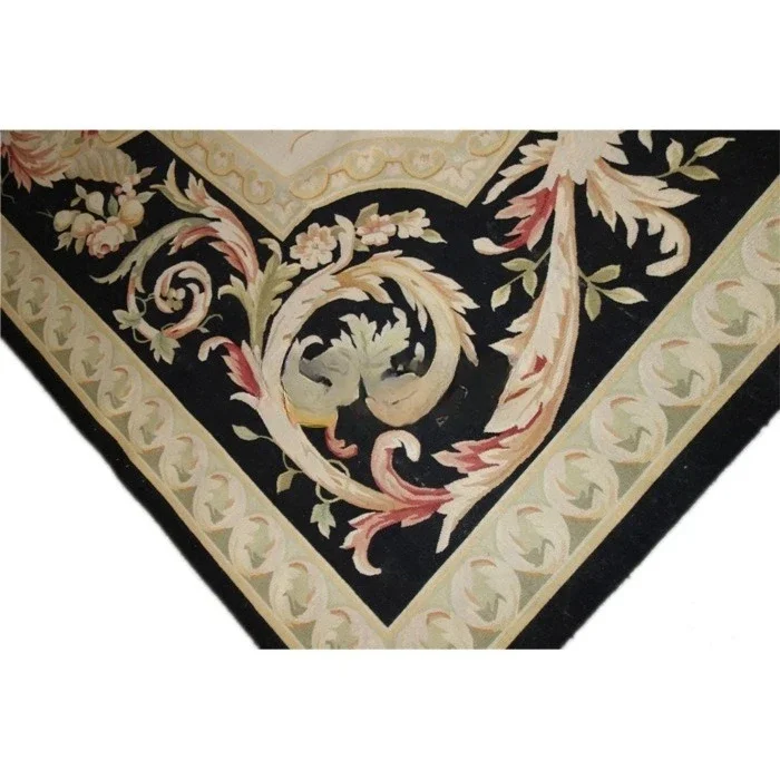Hand-woven carpet 100% wool European classical living room round decoration