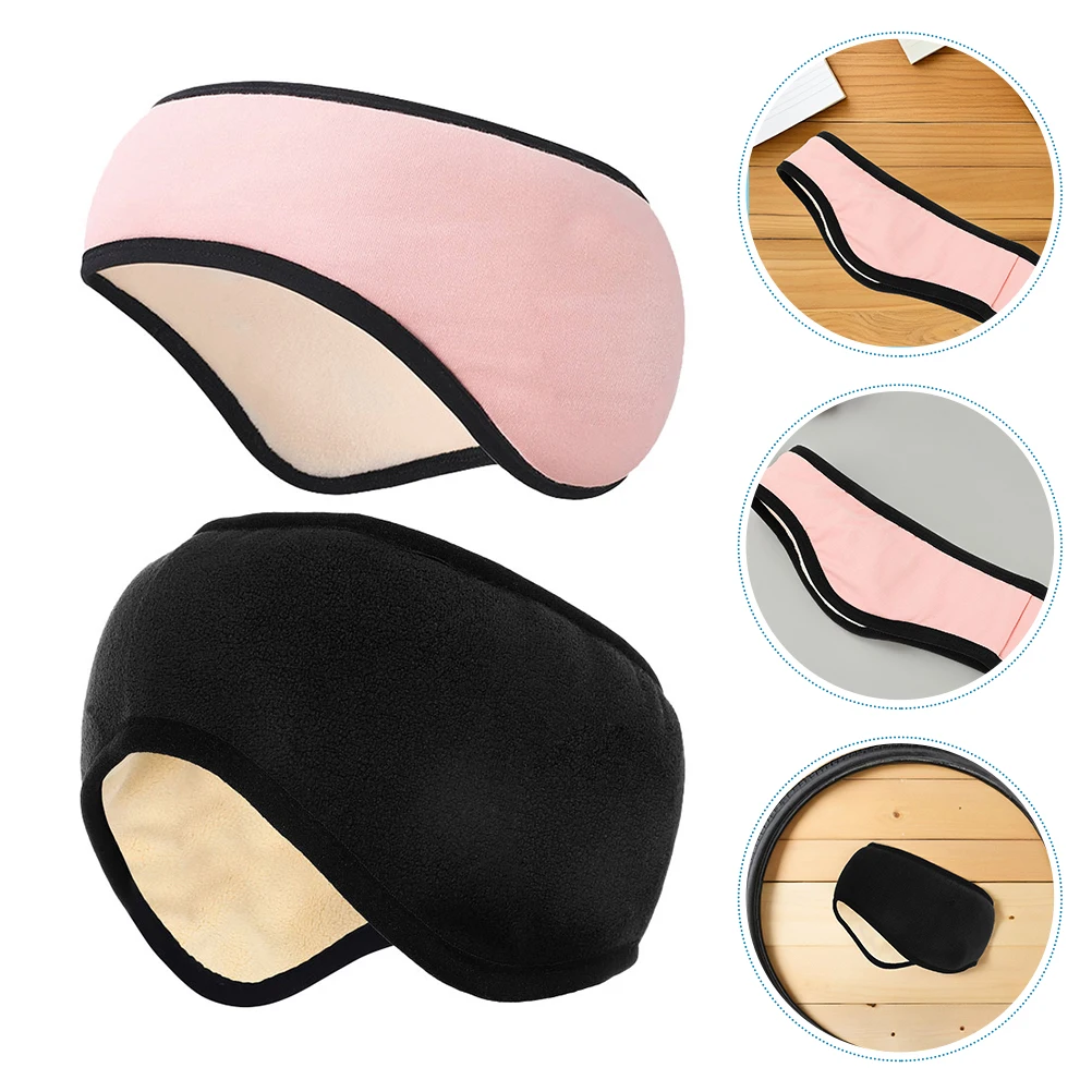 

2pcs Earmuffs Winter Sleeping Warmers For Women Men Adjustable Headband Noise Reduction Covers Lightweight Comfortable Ear Muff