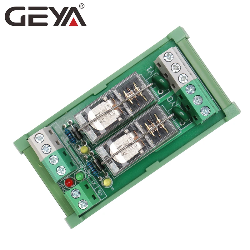 GEYA NG2R 2 Channel Relay Module  12V 24V  1SPDT Relay 10A Plug in Type Relay