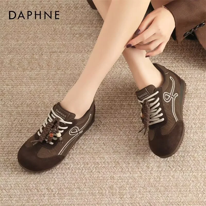 Brown German-trained shoes for women 2026 new casual versatile comfortable stylish running sneakers