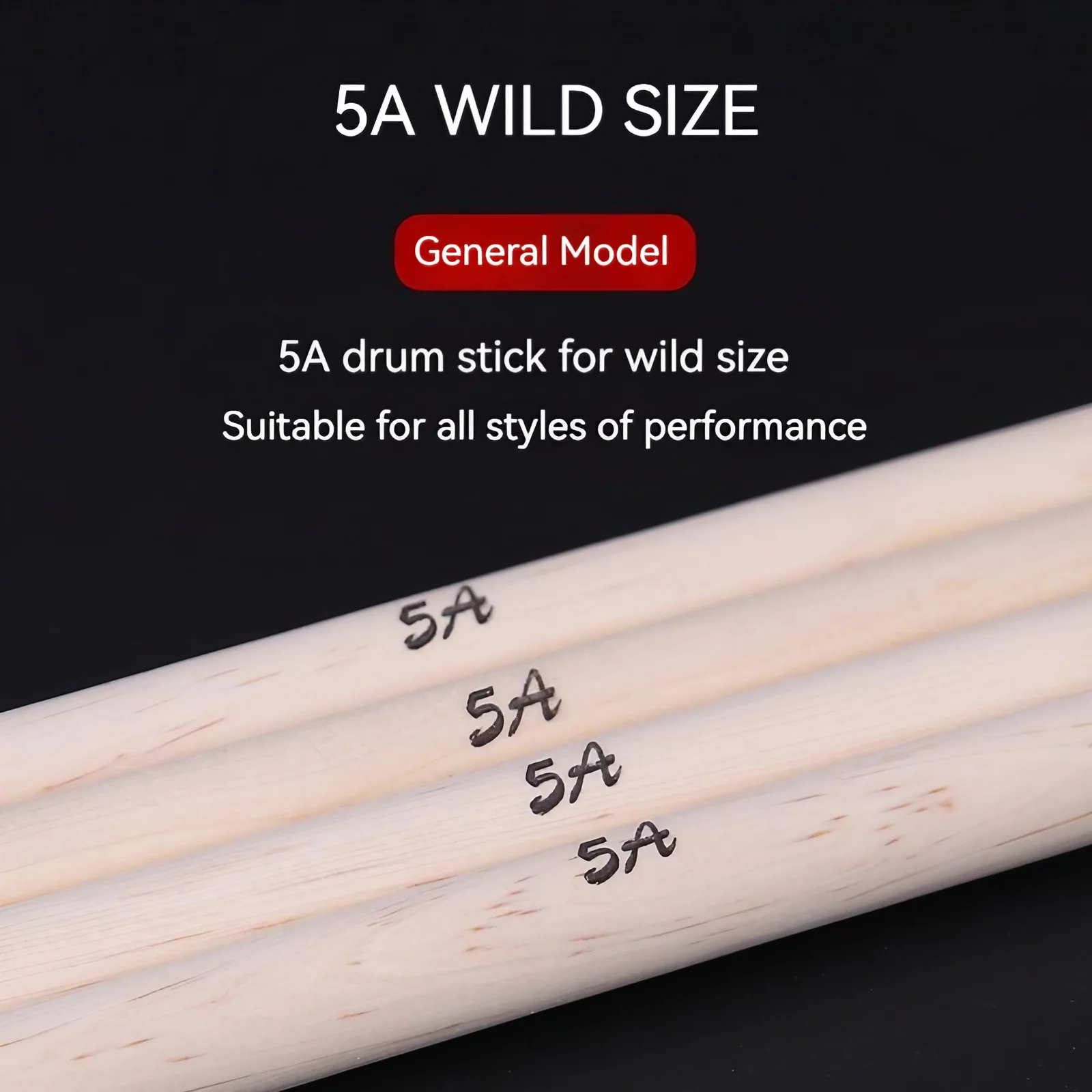 NEW Hot Sale Drum Sticks Wear-resistant Maple Wooden Drumsticks 5A Drum Sticks Percussion Stonego Instruments Accessories