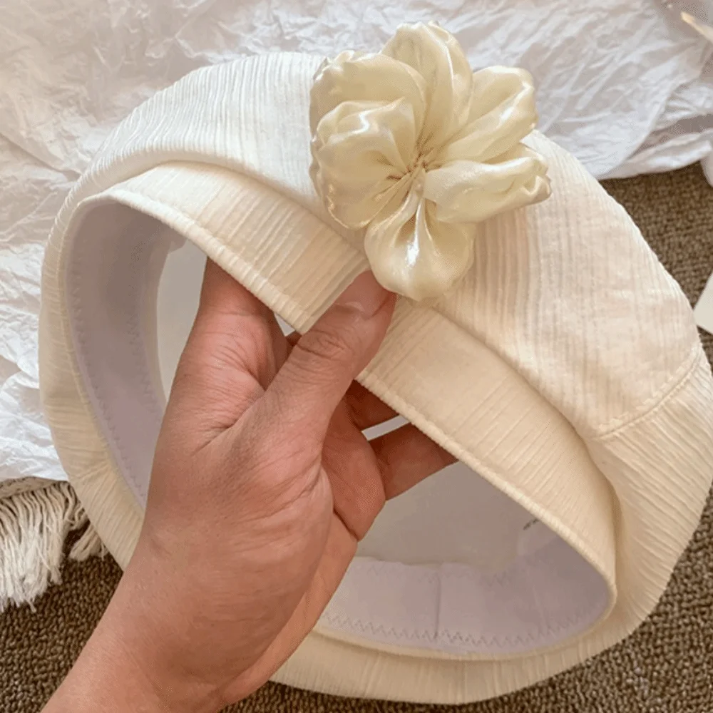 

Кепка без полей, берет с цветочным узором во французском стиле, универсальная литературная шляпа художника, тонкая кепка в стиле ретро, осенняя кепка