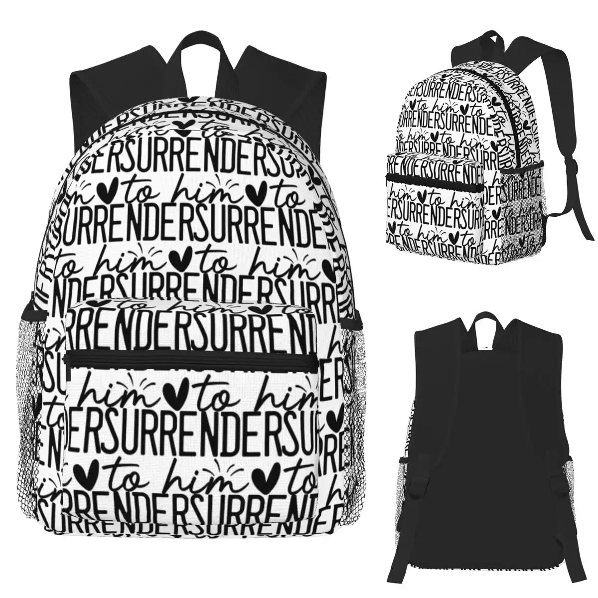 الاستسلام له حقيبة ظهر الطالب حقيبة مدرسية المشي لمسافات طويلة السفر Daypack للرجال النساء حقيبة الكتب حقائب الكتف