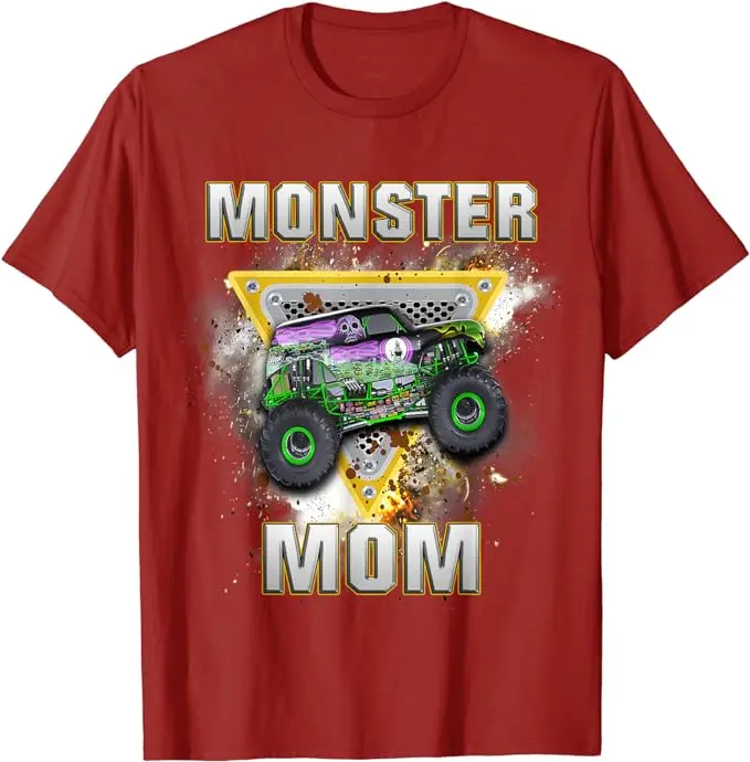 Monster Truck Dad Monster Truck Are My Jam Truck Lovers T-Shirt Monster-Truck Mom Birthday Kid Family Matching Tees Novelty Gift