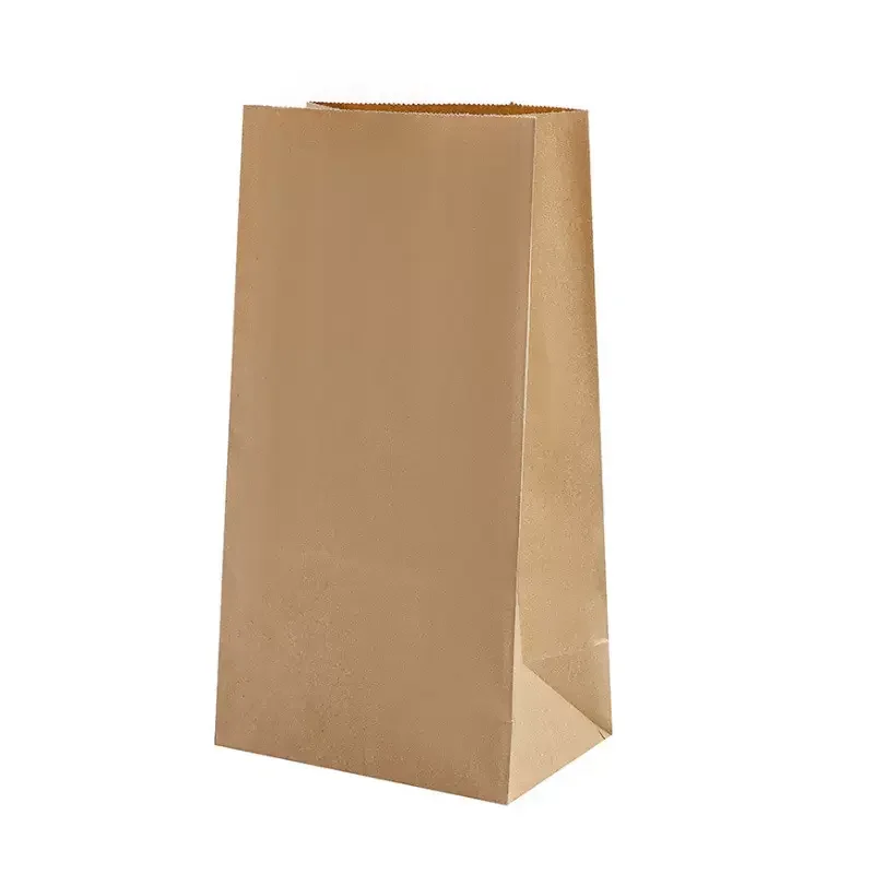 Multifunctional Paper Storage Bags Disposable Stall Food Bags Kraft Paper Bags Oil-proof and Waterproof