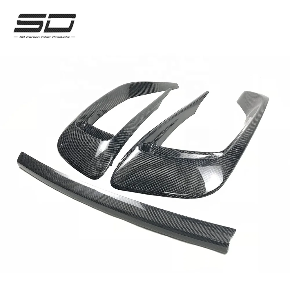 

Carbon Fiber Front Splitters Eyebrows Covers Trim Frame Front Splitters for Maserati Levante Front Middle Lip Decoration